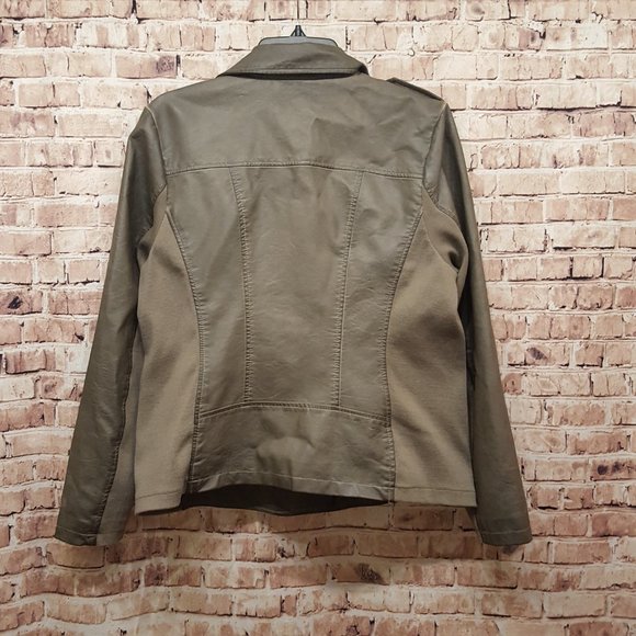 Sebby Soft Faux Leather Jacket Large - Picture 8 of 11